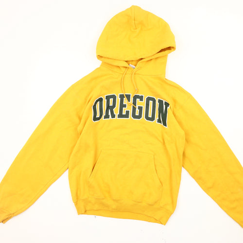 Champion Men's Yellow Pullover Hoodie Size S