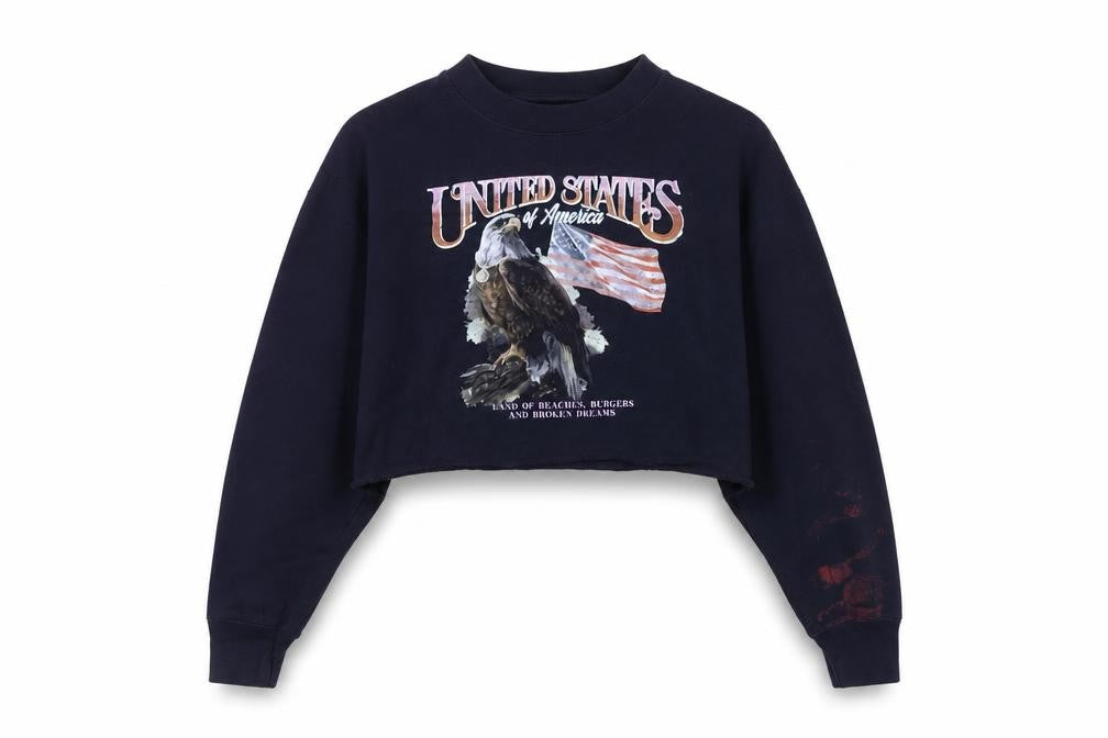 Front view of Skinnydip London Women's Black M Pullover Sweatshirt