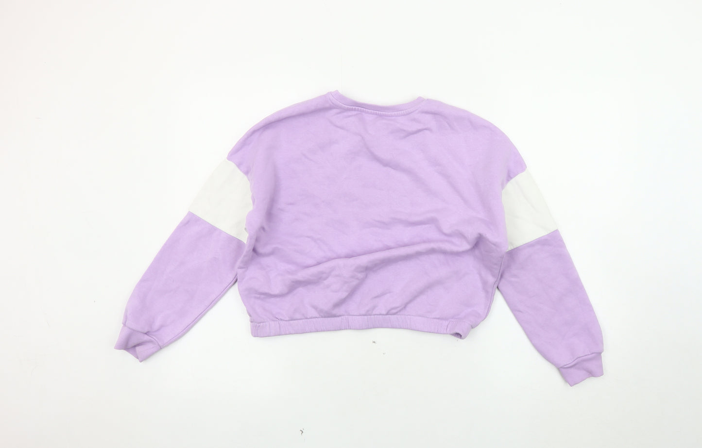 Marks and Spencer Girls Purple Pullover Sweatshirt, 11-12 Years