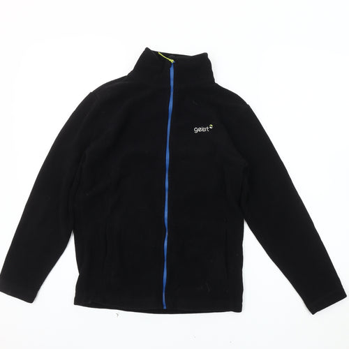 Gelert Boys Black Fleece Jacket 13 Years Full Zip Casual
