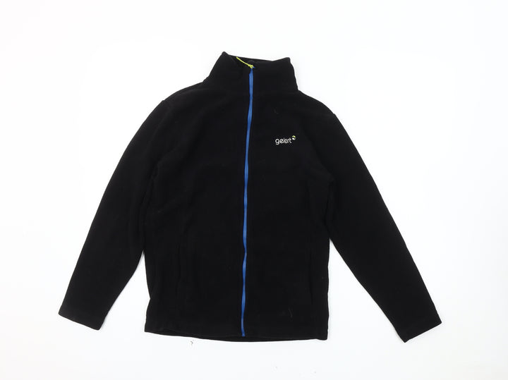 Gelert Boys Black Fleece Jacket 13 Years Full Zip Casual