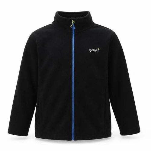 Gelert Boys Black Fleece Jacket 13 Years Full Zip Casual