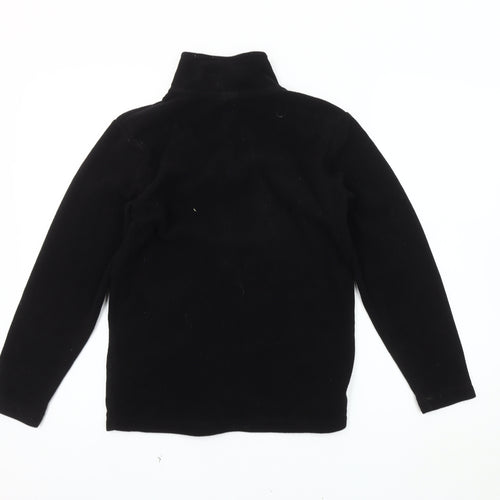 Gelert Boys Black Fleece Jacket 13 Years Full Zip Casual