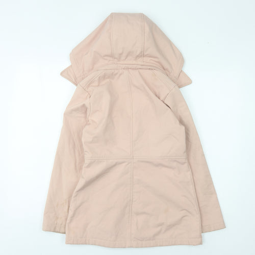 Michael Kors Girls Pink Mid-Length Hooded Coat Size 10 Years