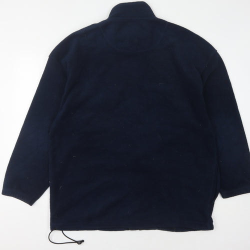 BHS Men's Blue Fleece Zip Jacket XL Casual