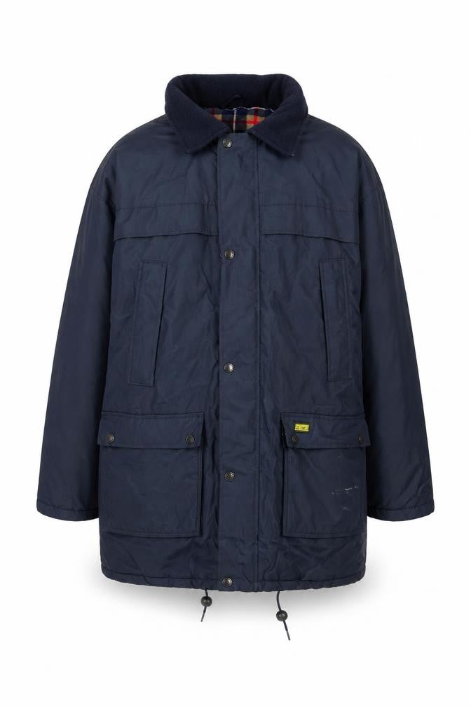 Front view of Streetwise Men's Blue Parka Jacket S