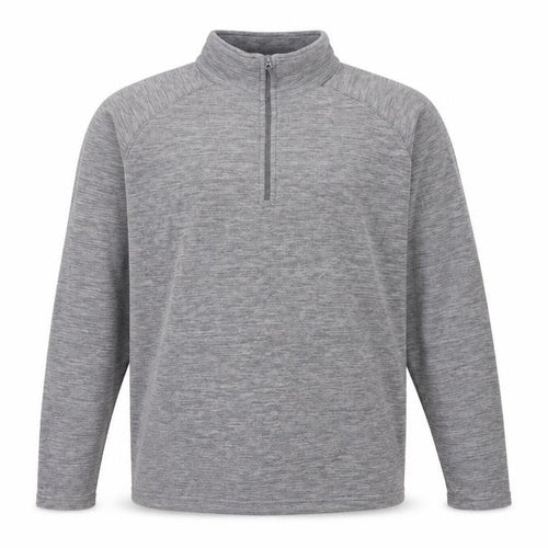 Mountain Warehouse Unisex Grey 1/4 Zip Fleece Sweatshirt L