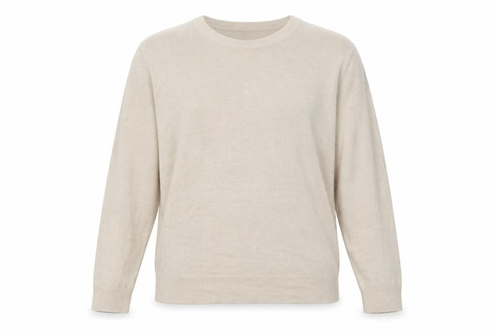 Front view of Marks & Spencer Women's Beige jumper, size 14