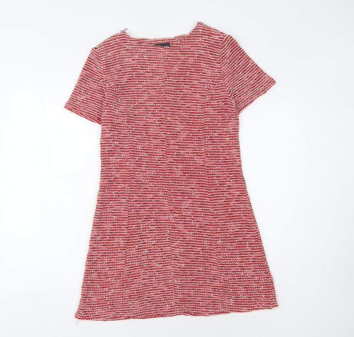 Warehouse Women's Red Shift Dress, Size 12, Casual