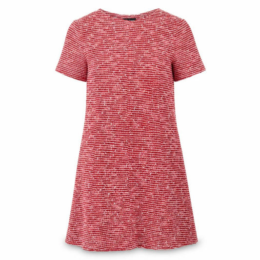 Front view of Warehouse Women's Red Shift Dress, size 12, Casual