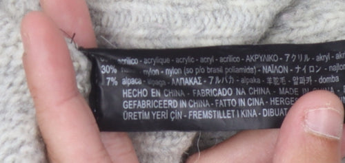 Zara Women's Grey Knit Pullover Sweater, Size M