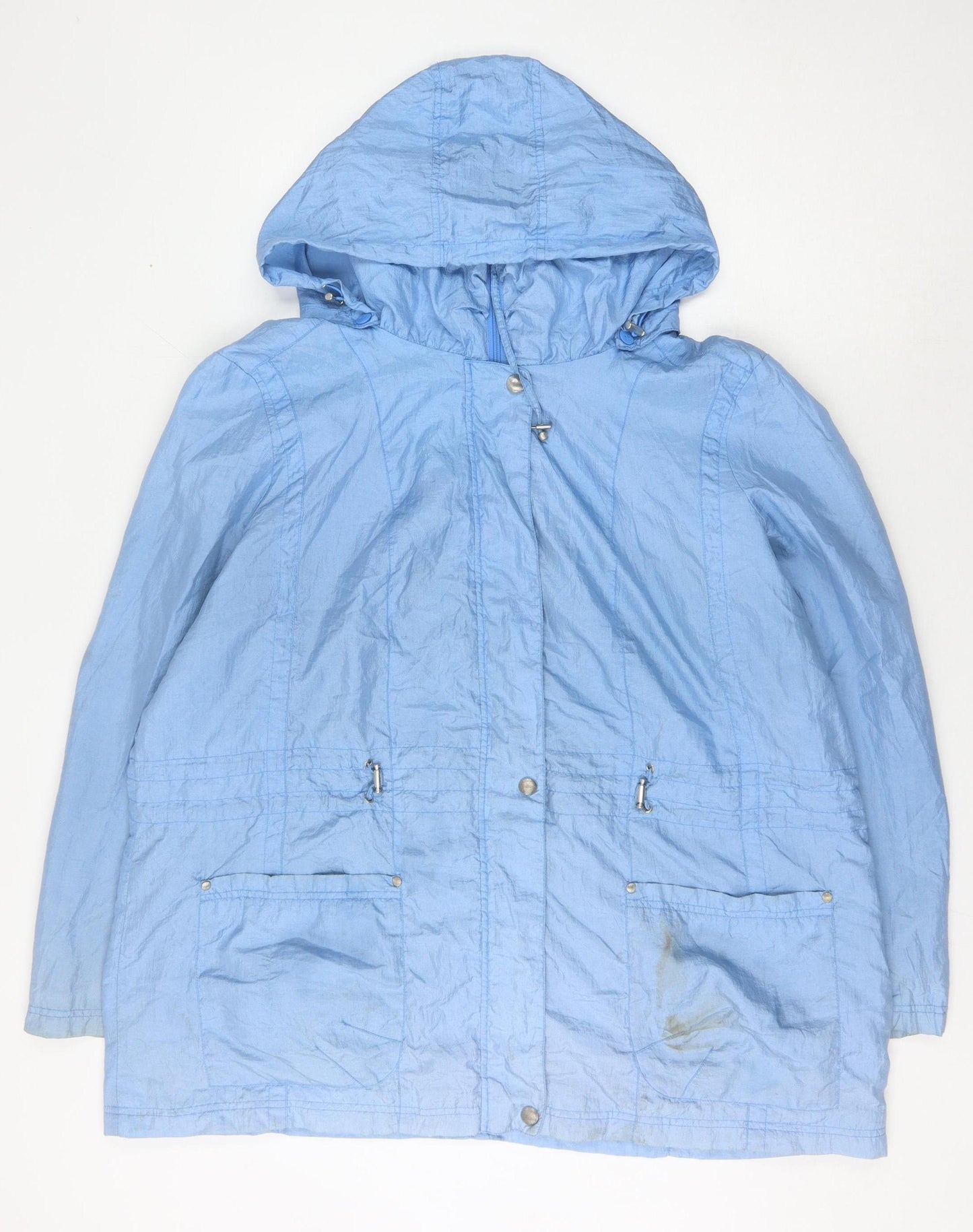 BM Collection Women's Blue Plus Size Casual Jacket