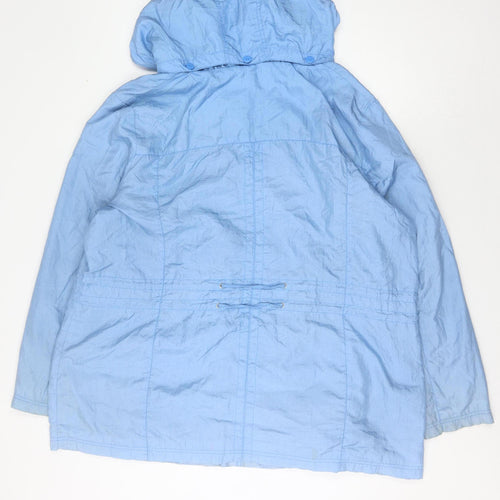 BM Collection Women's Blue Plus Size Casual Jacket