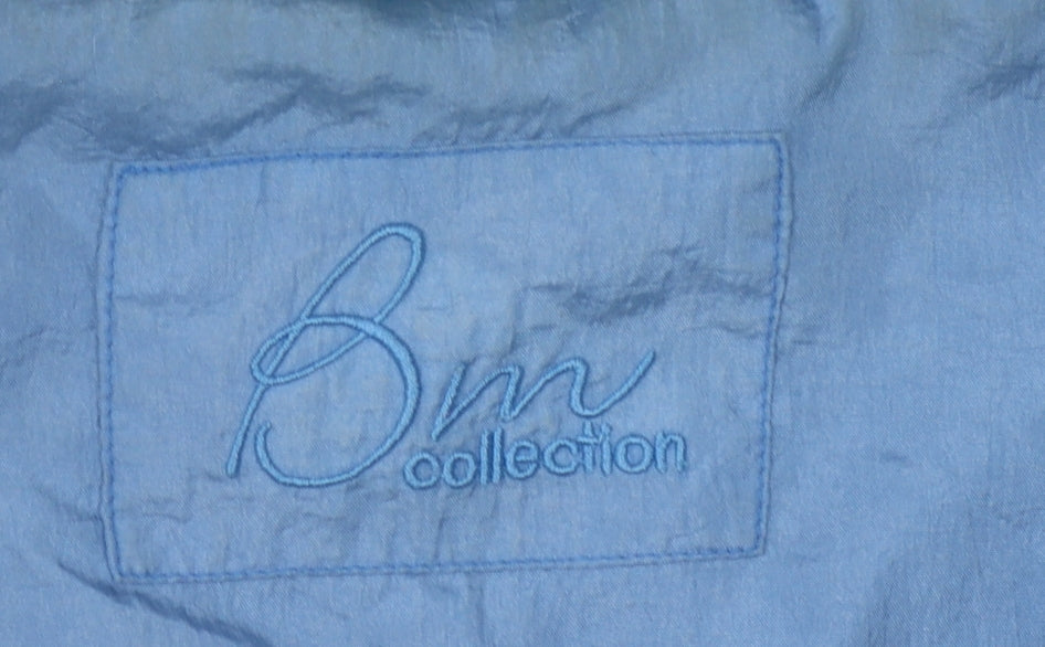 BM Collection Women's Blue Plus Size Casual Jacket