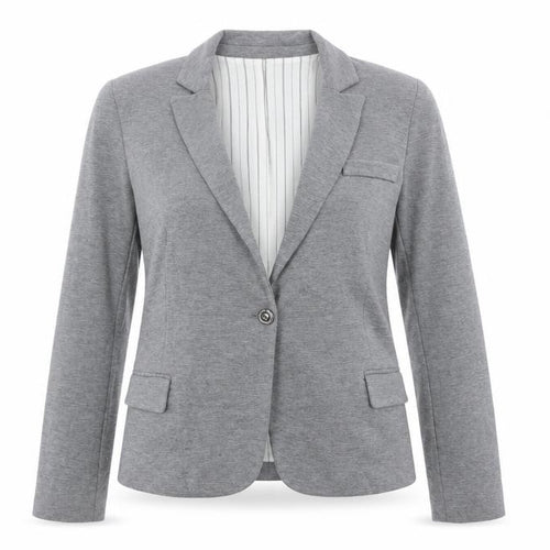 Mango Women Grey XS Classic Blazer