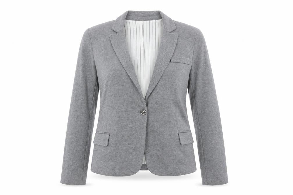 Mango Women Grey XS Classic Blazer