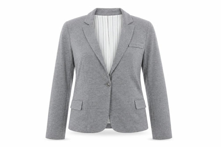Mango Women Grey XS Classic Blazer
