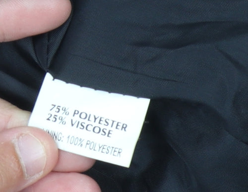 Robe Women's Black Double-Breasted Blazer, Size 12