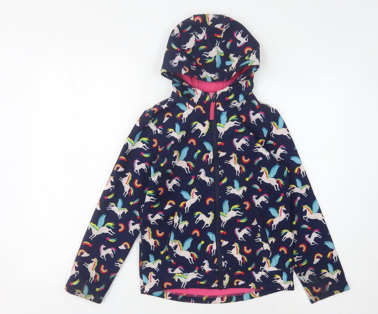 Mountain Warehouse Girls Rain Coat Unicorn 9-10 Years Multicoloured