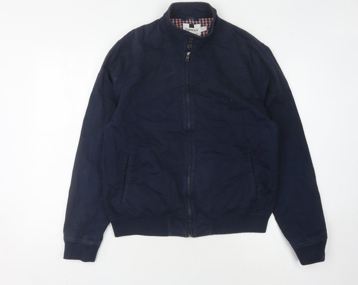 Topman Men's Blue Medium Casual Jacket