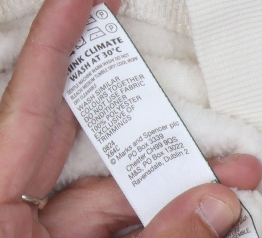 Marks and Spencer Women Ivory Sweatshirt L