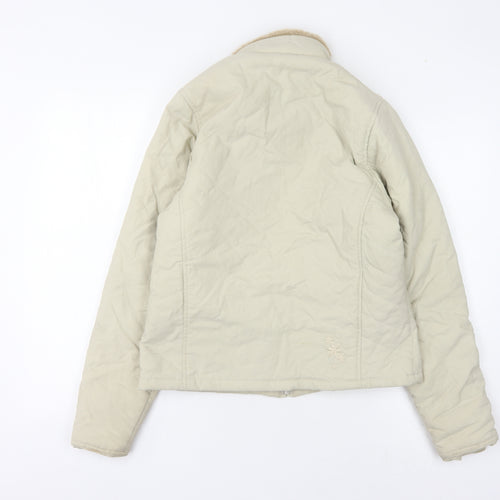 Dare 2b Women's Beige Fur Trim Jacket Size 10