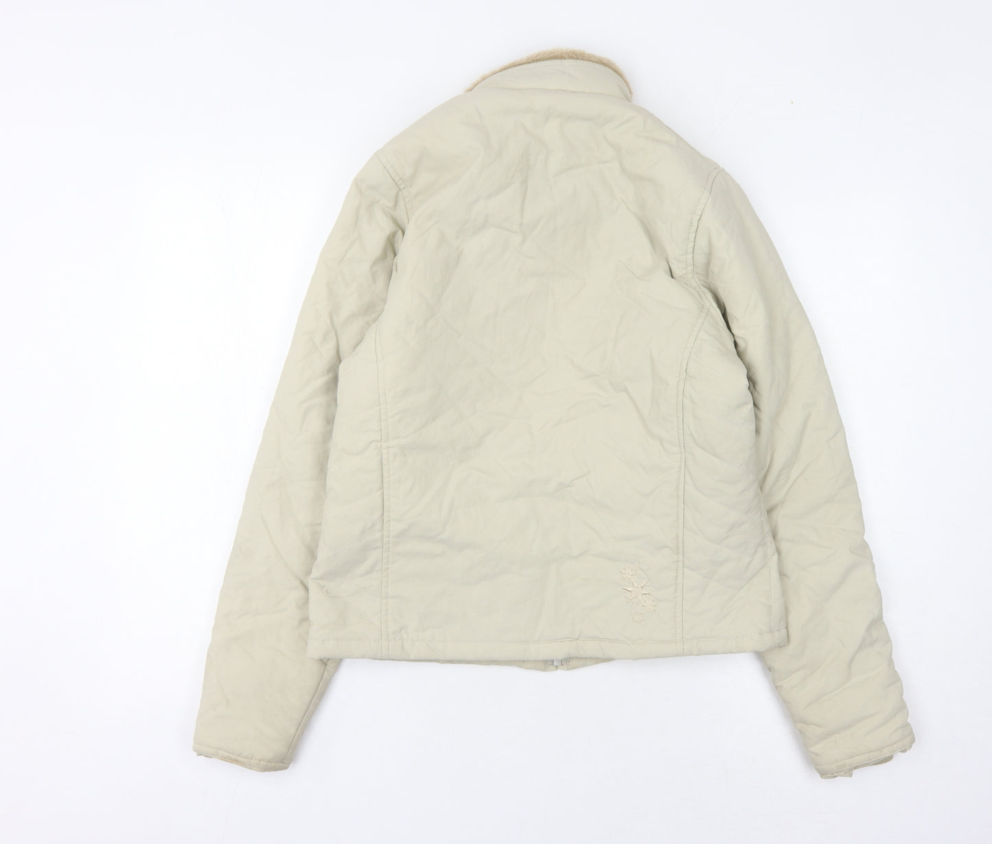 Dare 2b Women's Beige Fur Trim Jacket Size 10