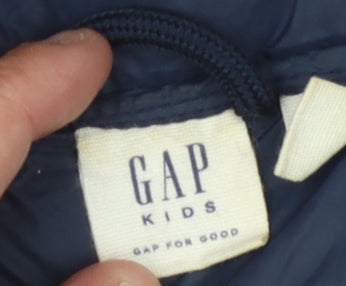 GAP Kids Boys Blue Puffer Jacket L 10-11 Years Winter