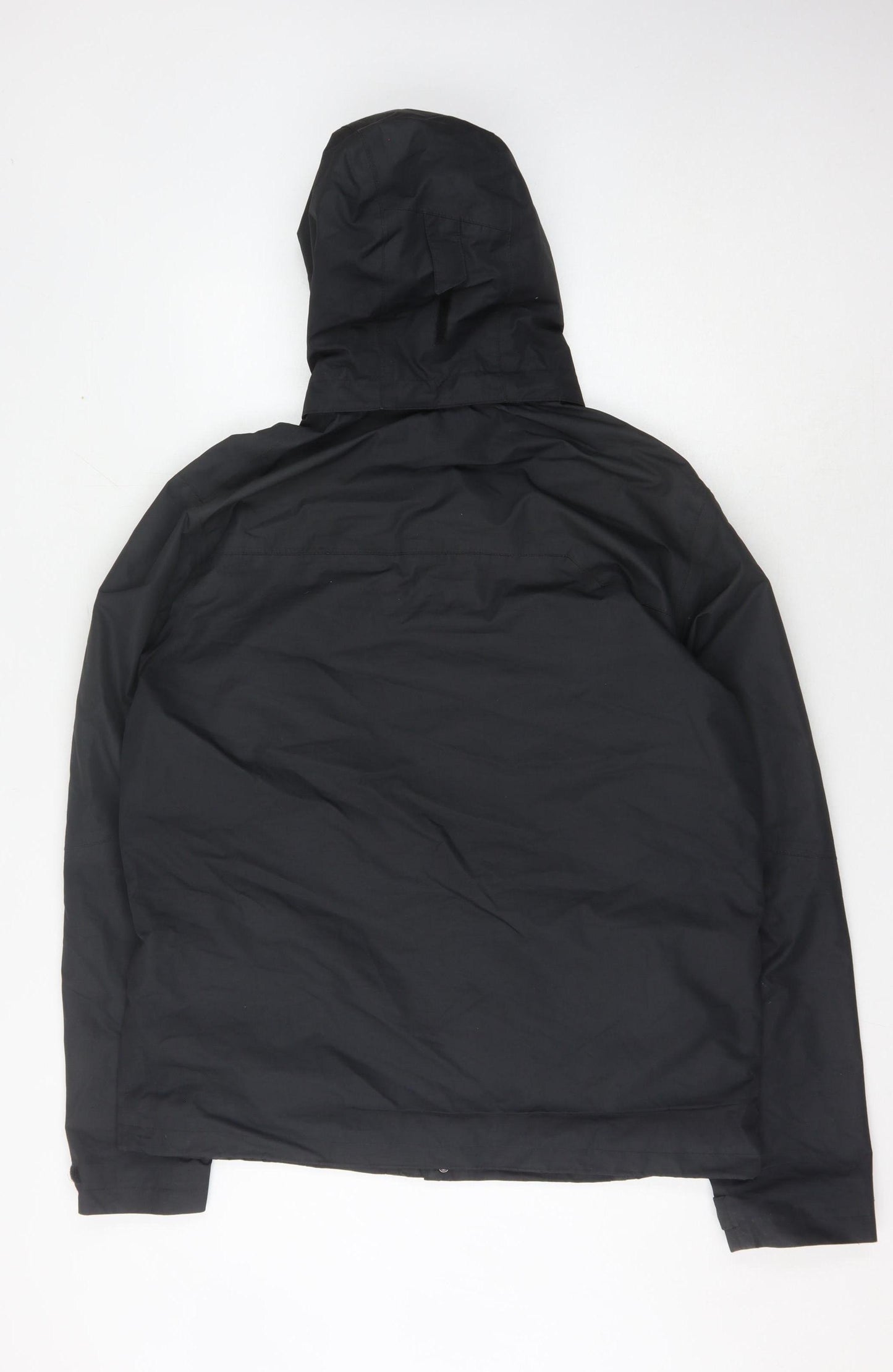 Decathlon Men's Black XL Parka Jacket, Hooded, Waterproof