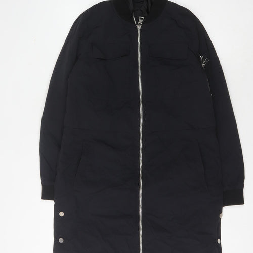 Next Women's Black Bomber Jacket, Size 10, Long & Casual