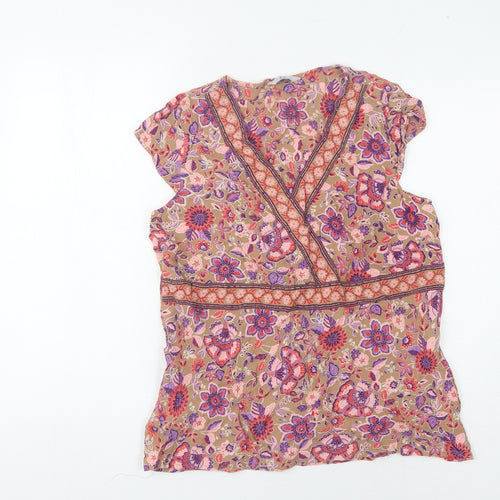 Joanna Hope Women's Floral Viscose Blouse Size 16