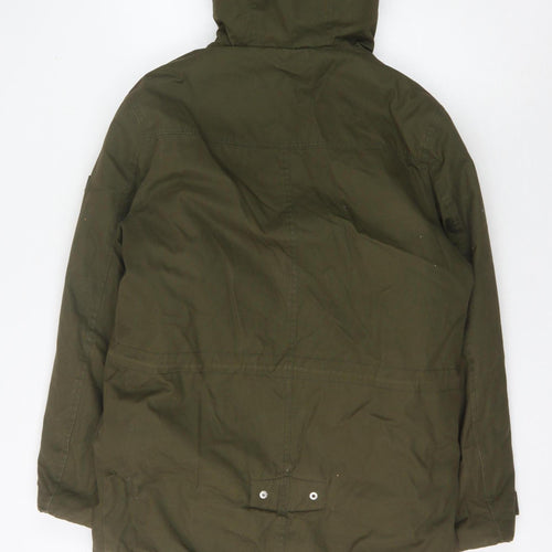 Burton Menswear Green Parka Jacket, Men, S, Cotton 35"-38"