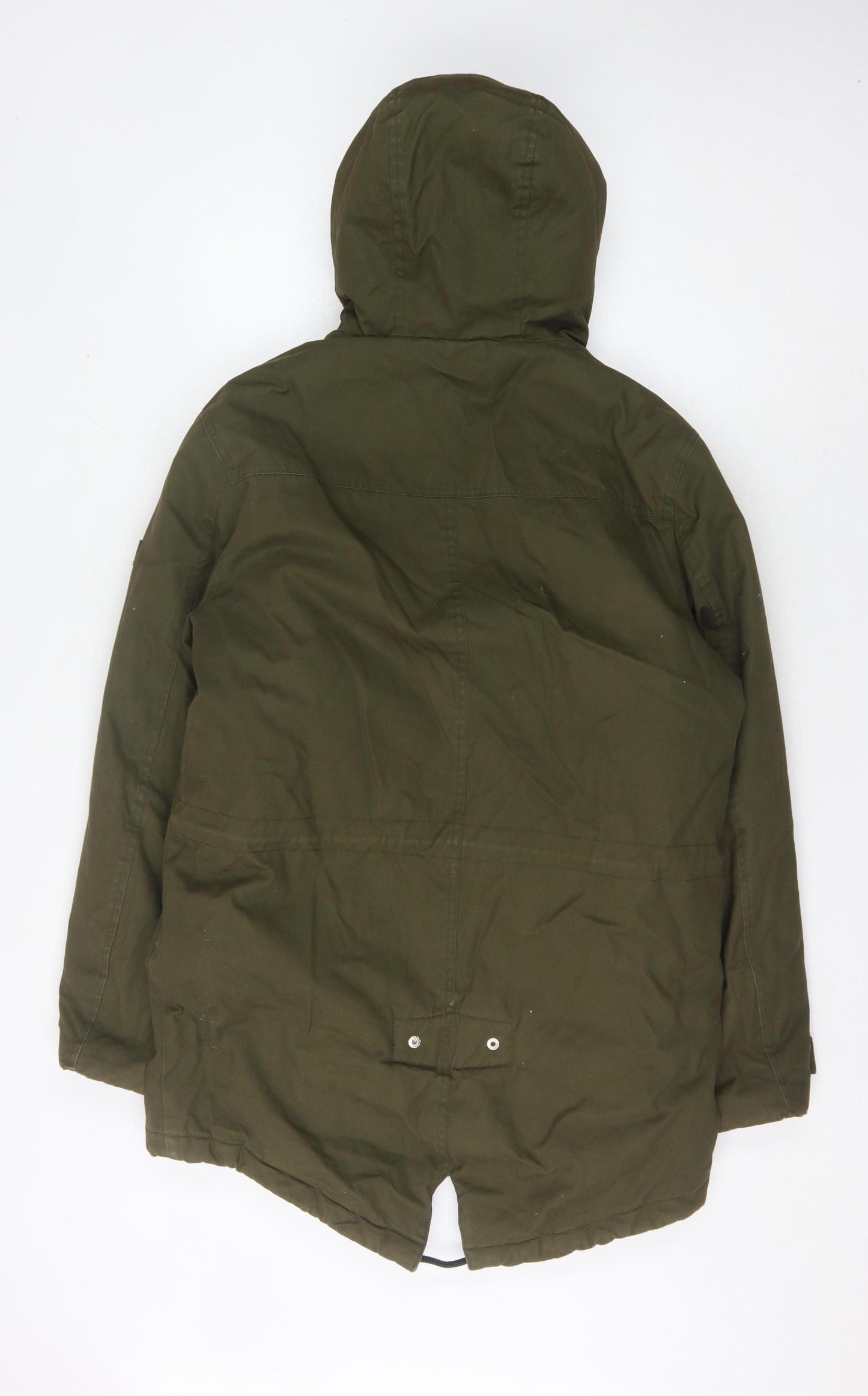 Burton Menswear Green Parka Jacket, Men, S, Cotton 35"-38"