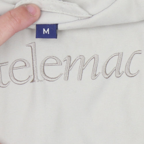 Telemac Women's Beige Trench Coat M Casual Long Sleeve