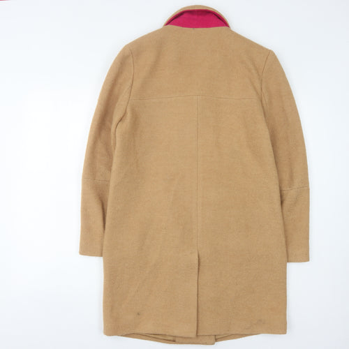 ASOS Women's Beige Wool Overcoat UK 10 Petite