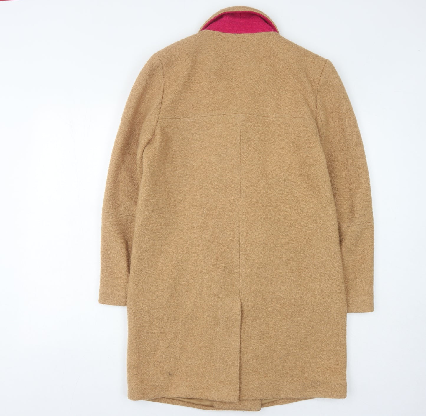 ASOS Women's Beige Wool Overcoat UK 10 Petite