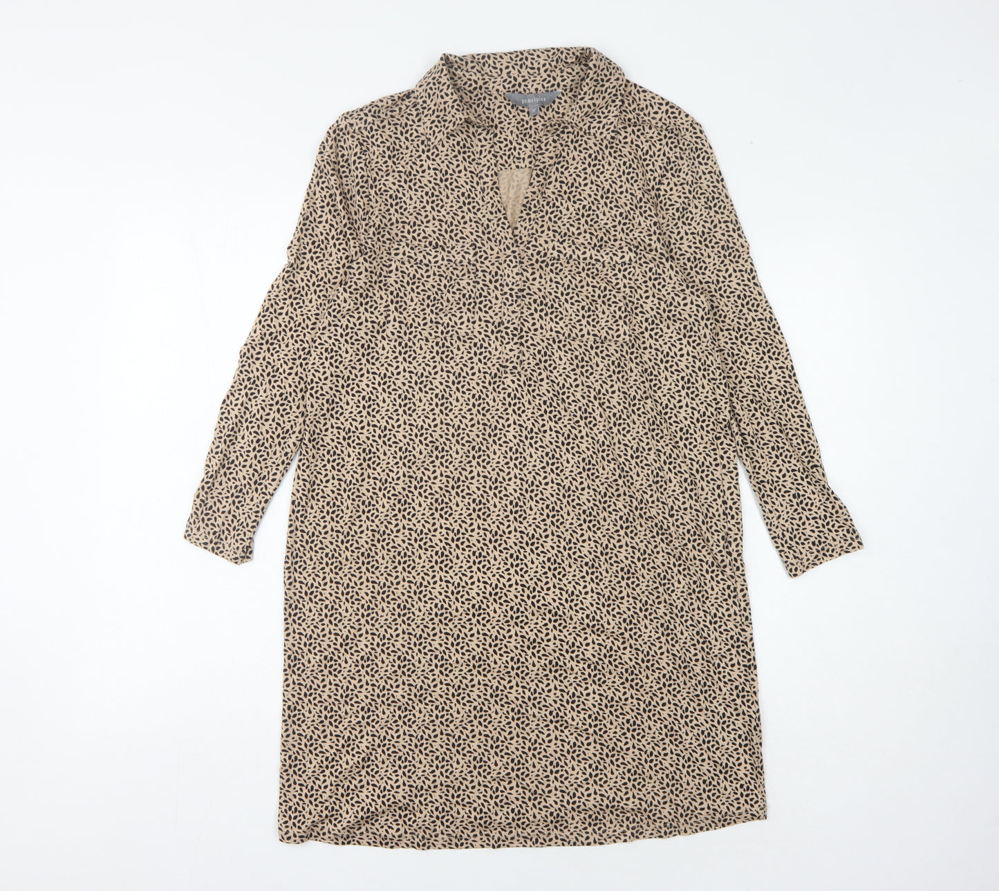 Principles Women's Animal Print Collared Dress