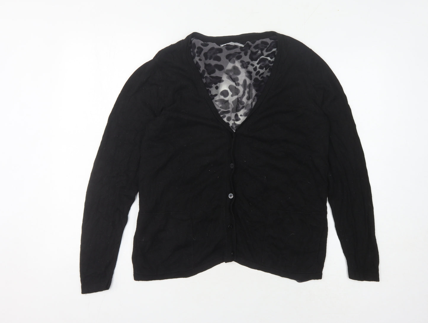 Cellbes Women's Black Cardigan, Size 10, Long Sleeve