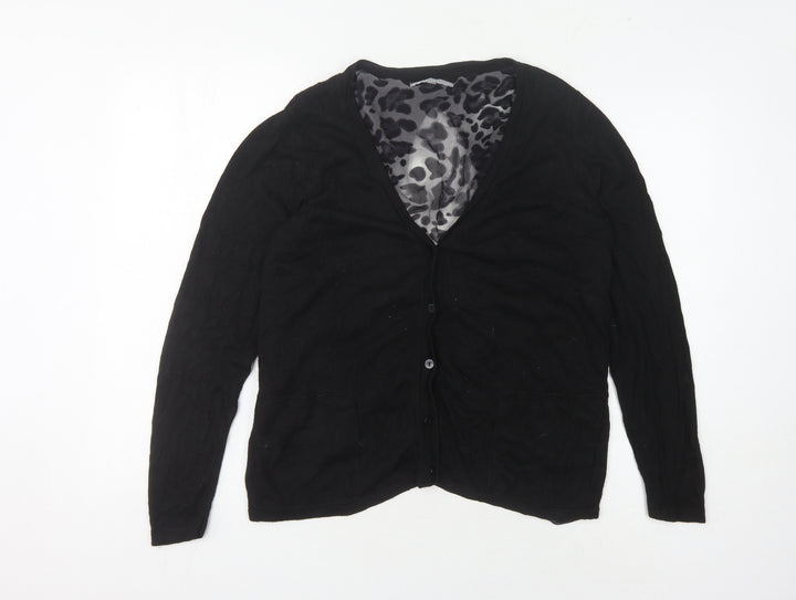 Cellbes Women's Black Cardigan, Size 10, Long Sleeve