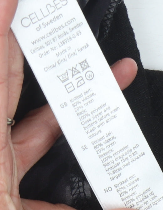 Cellbes Women's Black Cardigan, Size 10, Long Sleeve