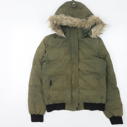 DLX Women's Green Puffer Jacket Size 10
