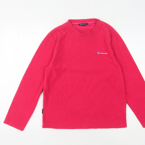 ProClimate Women's Pink Pullover Sweatshirt, Size 8