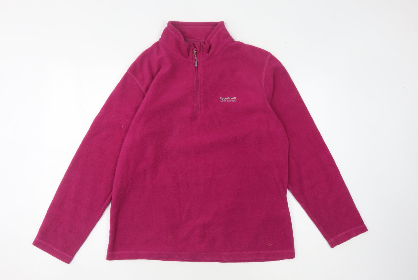 Regatta Women's Pink Fleece Sweatshirt, Size 14, 1/4 Zip