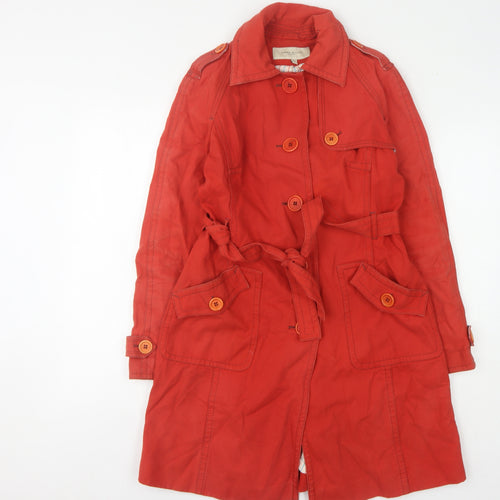 Karen Millen Women's Red Trench Coat Size 12