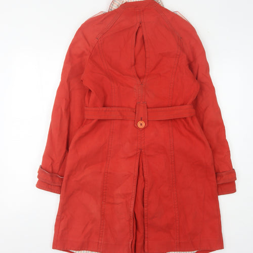 Karen Millen Women's Red Trench Coat Size 12