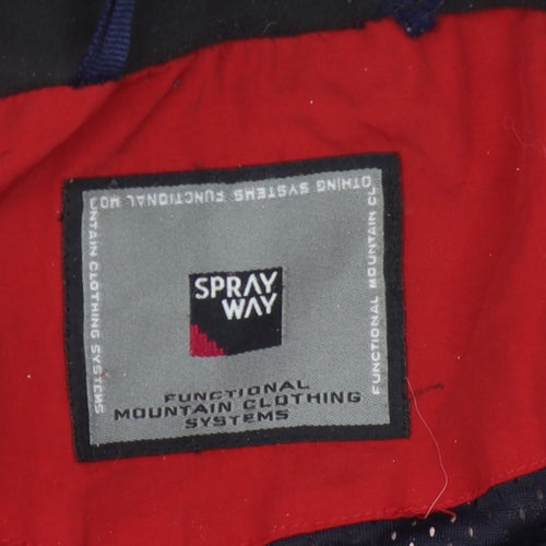 Sprayway Men's Red Winter Nylon Hooded Jacket L