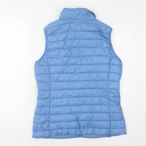 Dunnes Stores Women's Blue Waistcoat, Size S, Full Zip