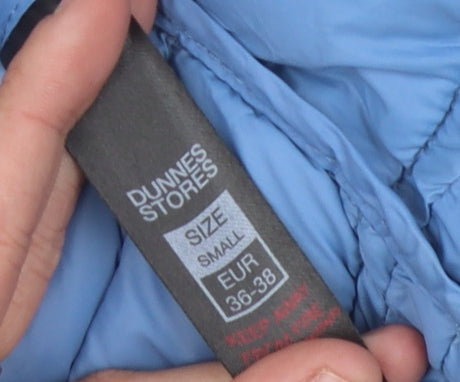 Dunnes Stores Women's Blue Waistcoat, Size S, Full Zip