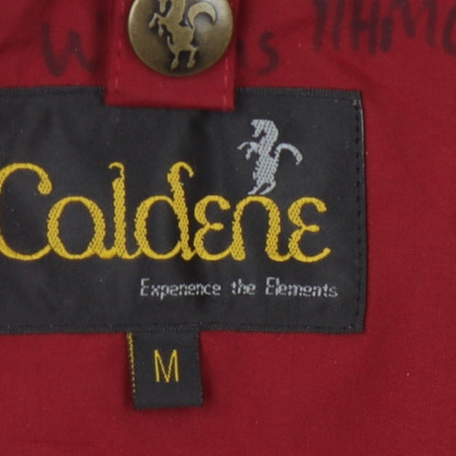 Caldene Men's Red Rain Jacket M Hooded