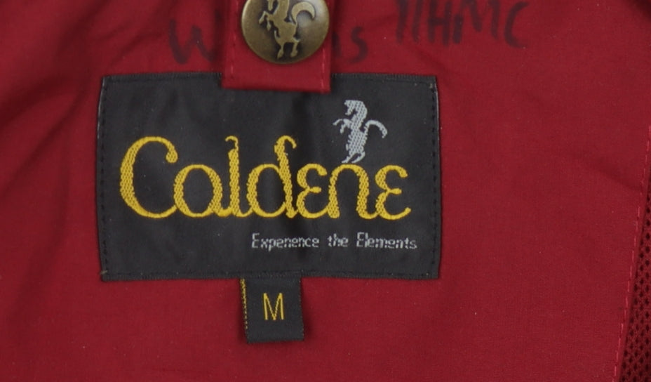 Caldene Men's Red Rain Jacket M Hooded
